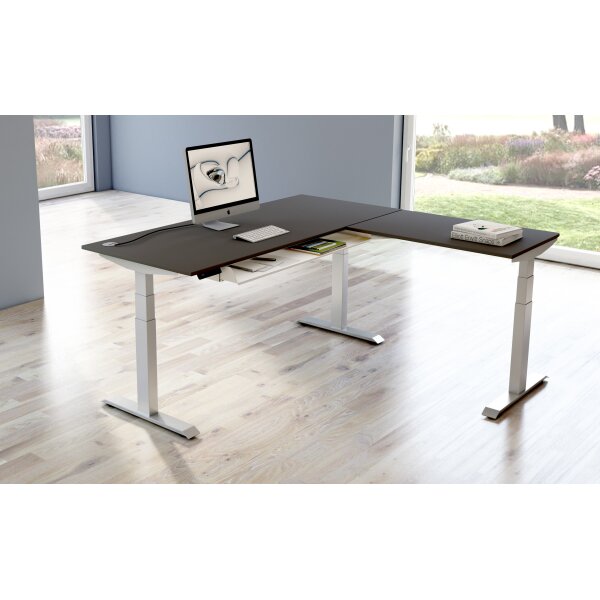 kerkmann Bureau r&eacute;glable en hauteur Move 4 avec extension