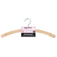 Peggy Perfect Cintre en bois sans barre, naturel, pack de 2