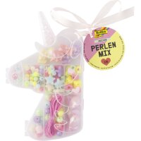 folia Perlen-Mix UNICORN, 170 Teile