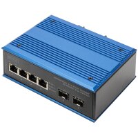 DIGITUS Switch industriel PoE Gigabit Ethernet, 4+2 ports