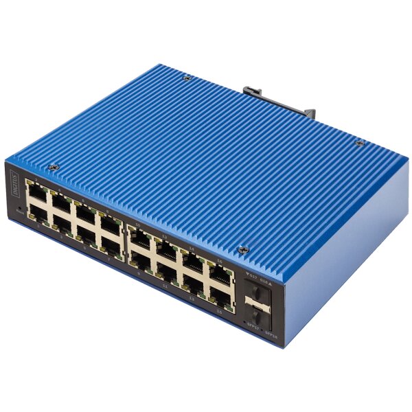 DIGITUS Switch industriel Gigabit Ethernet, manageable L2