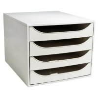 EXACOMPTA Schubladenbox ECOBOX, 4 Schübe, schwarz
