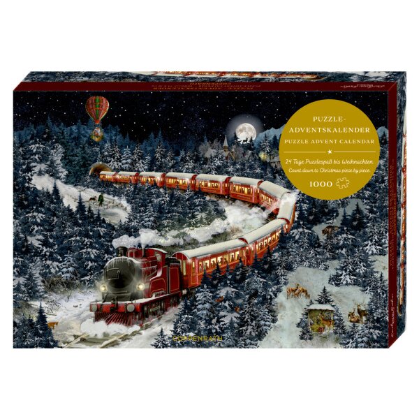 COPPENRATH Puzzle Adventskalender 95550 Weihnachtsexpress Puzzle