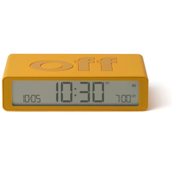 LEXON Réveil Flip Classic LR157J9 jaune, USB-C