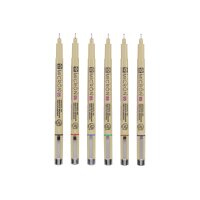 SAKURA Pigma Micron 05 Set 0.45mm POXSDK056A Couleurs de base 6 pièces