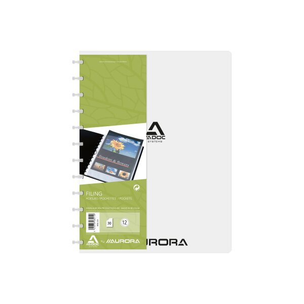 ADOC Sichtbuch Standard A4 5832.110 transparent 30 Taschen