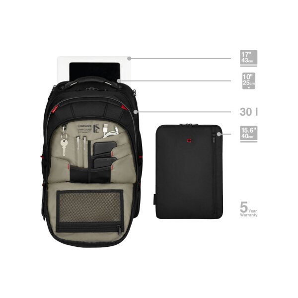 WENGER Business Backpack Carbon Pro 653129 15.6 inch