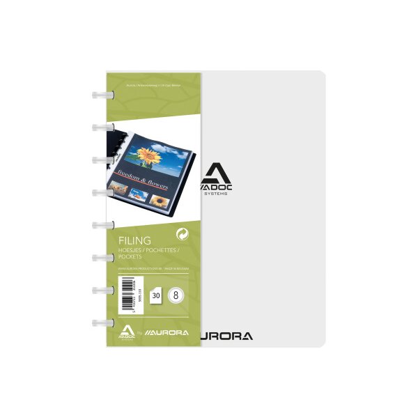 ADOC Sichtbuch Standard A5 5835.110 transparent 30 Taschen