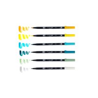 TOMBOW Dual Brush Pen ABT ABT-6PLEMON Lemon Squeezy 6...