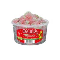 HARIBO Saure Wilde erdbeeren 100002 Dose 1200g, 150 Stk.