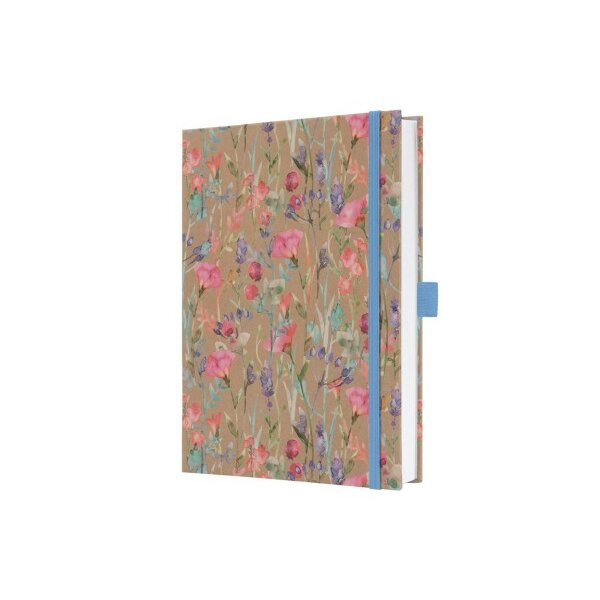 JOLIE Notizbuch Pure Wildflowers A5 JN853 braun, liniert 192 Blatt