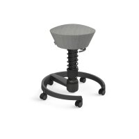 AERIS Sitzhocker Swopper 102HBSTBKBKC schwarz grau, mit...