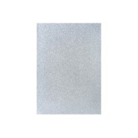 I AM CREATIVE Glitterpapier A4 4070.606 silber, 100g