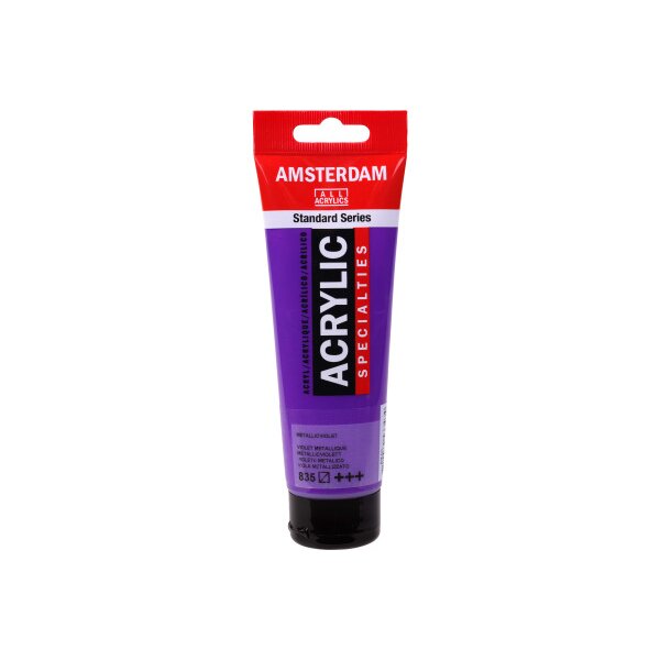 AMSTERDAM Peinture acrylique 120ml 17098352 violet métallique 835