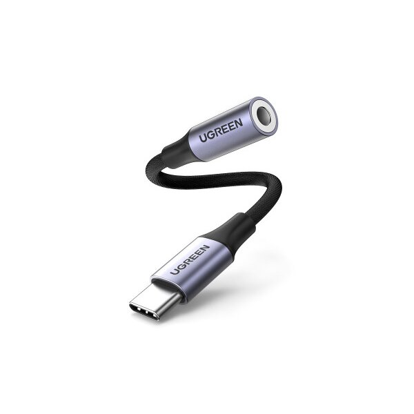 UGREEN Cable USB-C to 3.5mm M/F 80154 Alu Shell with Braided 10cm