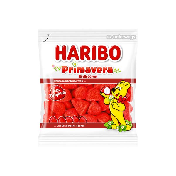 HARIBO Primavera Erdbeeren OR48824 Beutel 100g