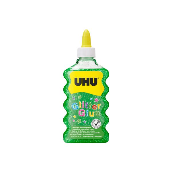 UHU Glitter Glue Maxi 510569 vert, 185g