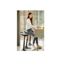 AERIS Tabourets de bar Muvman 311STBKCM02 noir/gris, Industry