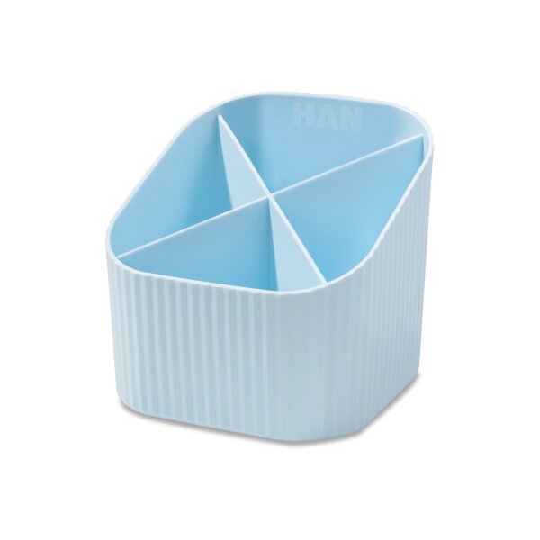 HAN Stifteköcher Re-X-LOOP 2.74 pastellblau 4 Fächer
