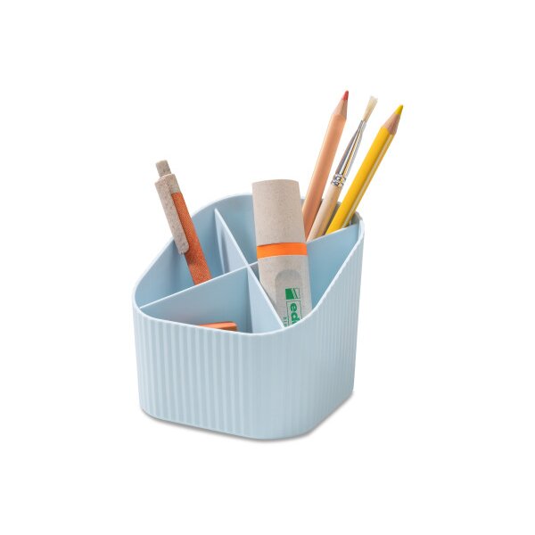 HAN Stifteköcher Re-X-LOOP 2.74 pastellblau 4 Fächer