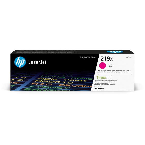 HP Cartouche toner 219X magenta W2193X CLJ Pro 3202/MFP 3302 2500 p.