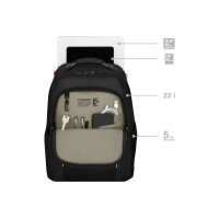WENGER Laptop Backpack Altair Black 653186 15.6 inch with Tablet Pocket