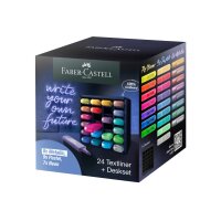 FABER-CASTELL Textmarker TL 46 254602 Deskset 24 Stück