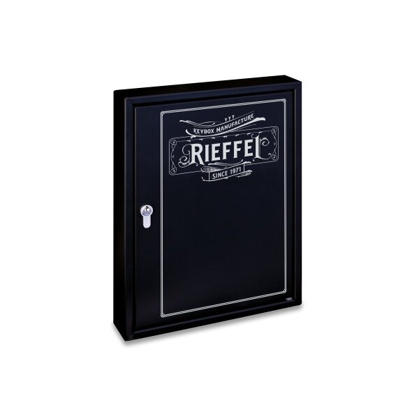 RIEFFEL SWITZERLAND Boîte à clés KyStor noir A15755 35x27x6.5cm 42 crochets