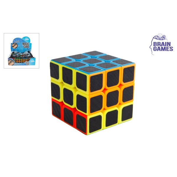 ROOST Brain Games Magic Cube 621181 noir, 3x3 6cm