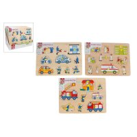 ROOST Puzzle Rettung Holz 610067 9-teilig