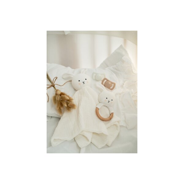 JABADABADO Geschenkset Kuschelhase S1023 weiss 4-teilig