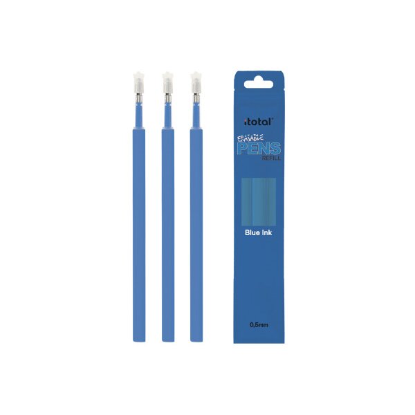 I-TOTAL Ersatzminen XL2303 löschbar, blau 3 Stück