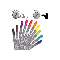 ONLINE Calligraphy Brush Pens 19051 Double Tip, Set, 10...