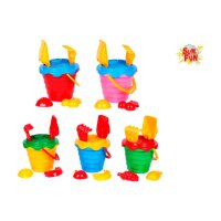 ROOST Sun Fun Eimer Set 15.5x17x23cm 720606 6-teilig, 5...