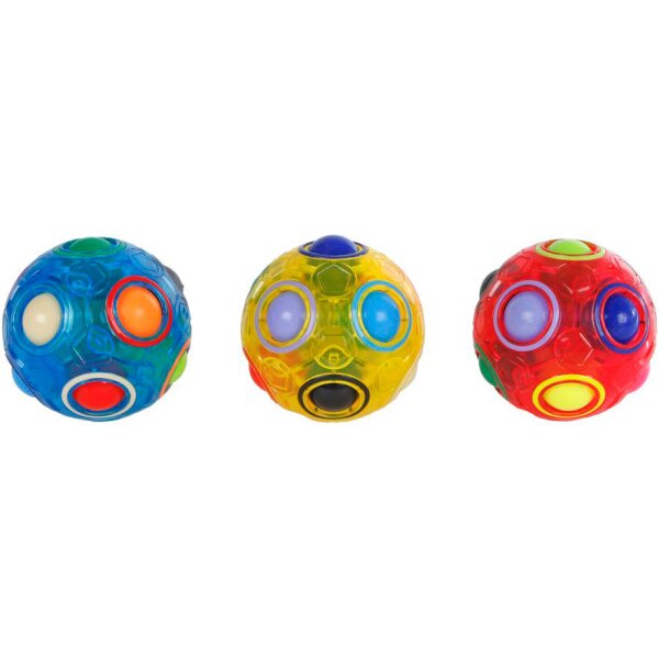 ROOST Brain Games Magic Ball 6.5cm 621772 transparent. 3 assortiert