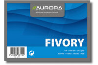 AURORA Cartes-fiches ligné A6 42720 blanc 100 pcs.