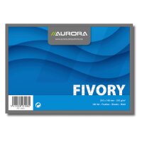 AURORA Karteikarten liniert A5 42820 weiss 100 Stück