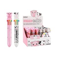 I-TOTAL Stylo multicol truie & vache XL2370G 10 couleurs