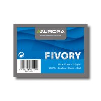 AURORA Cartes-fiches quadrill. A7 43140 blanc 100 pcs.