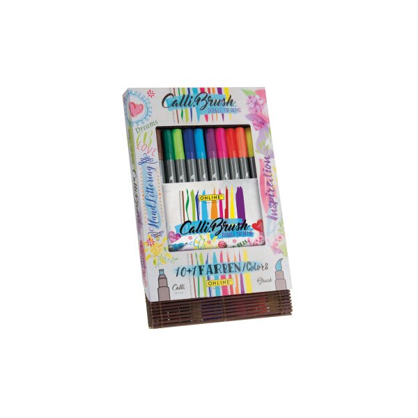 ONLINE Callibrush Pen Double Tip 2mm 19045 ass. 11er Etui