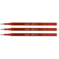 ONLINE Gel-Mine MagiXX 0.7mm 40162/3 rot, Tag-Bag 3...