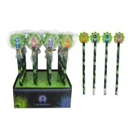 ROOST Bleistift Pfau PFRE-001 Radiergummi, 4 ass.