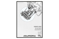 AURORA Millimeterpapier A4 MID51 90g weiss 50 Blatt