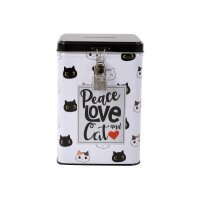 I-TOTAL Sparkasse mit Schloss XL2031 Cat 15.3x10.6x10.6cm