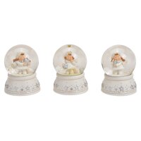 ROOST Schneekugel Winterkind 10030162 Poly, Glas, weiss...