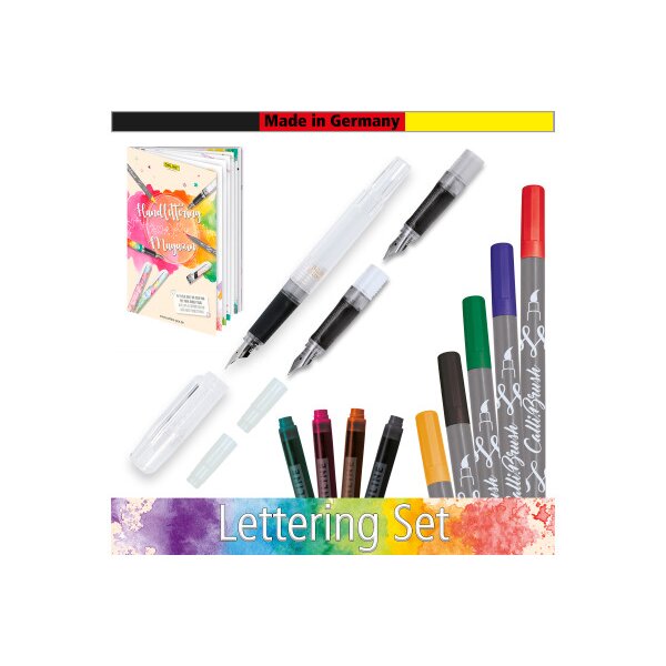 ONLINE Best Lettering Set BachelorIce 54133 M/1.4/EF+Tinte+Call.Brush ass.