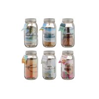 ROOST Tirelires pot de maçon 10028755 7x17cm 6 ass.