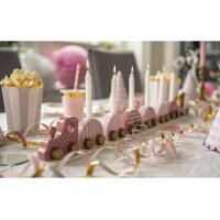 JABADABADO Zug mit Kerzen T266 pink, Zahlen 0-9