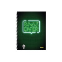 ONLINE Collegeblock Game Over A4 07922/9 quadrilé,...