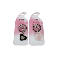 ROOST Schlüsselanhänger Stier G262 Rosenquarz 2...